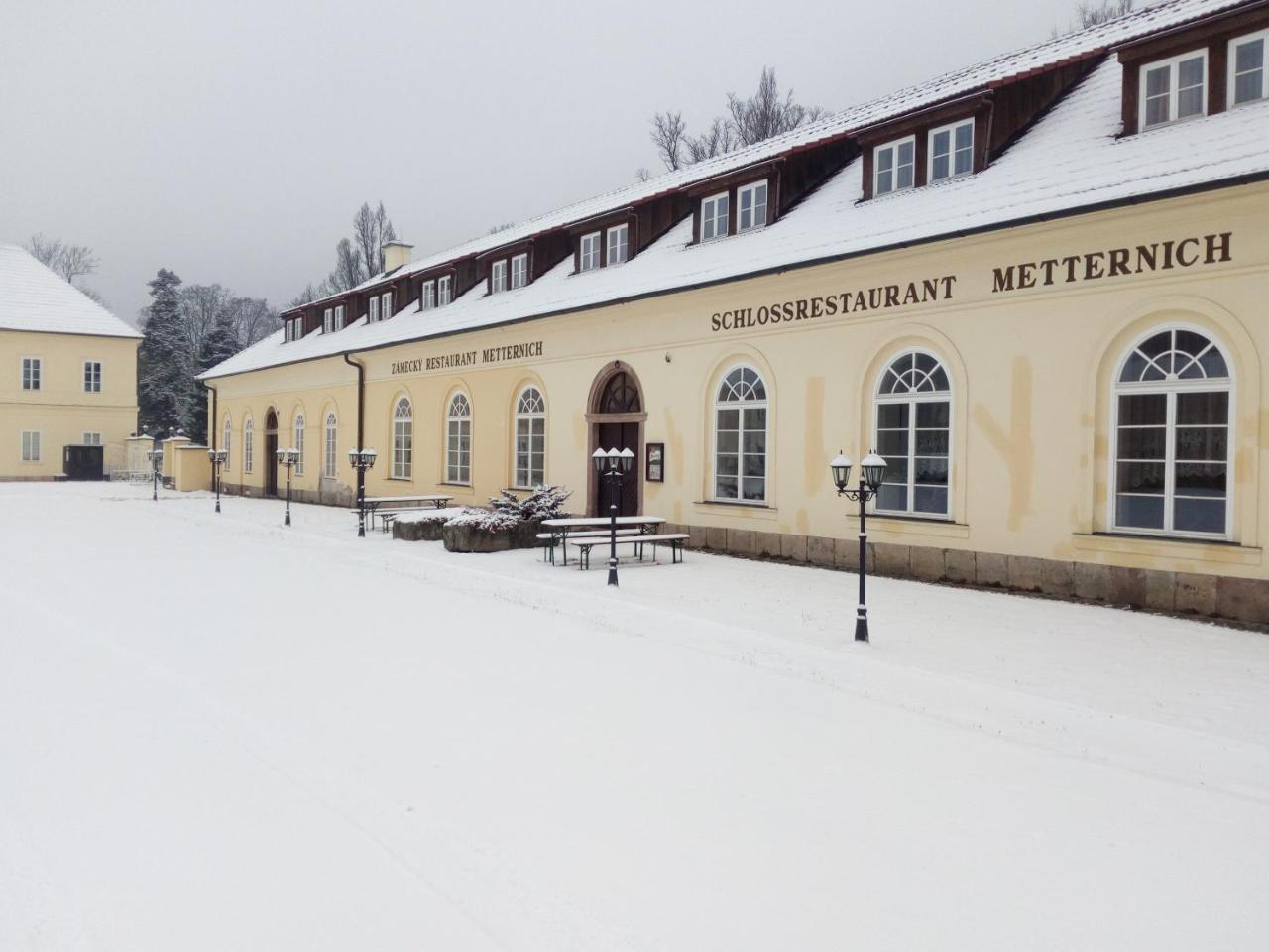 Zamecky Hotel Metternich Velka Hledsebe Exterior foto